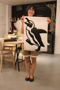 ペンギンとスタッフ後藤