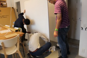 ホワイトボード組み立て