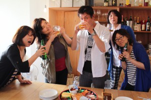 お祝いに来たみんな